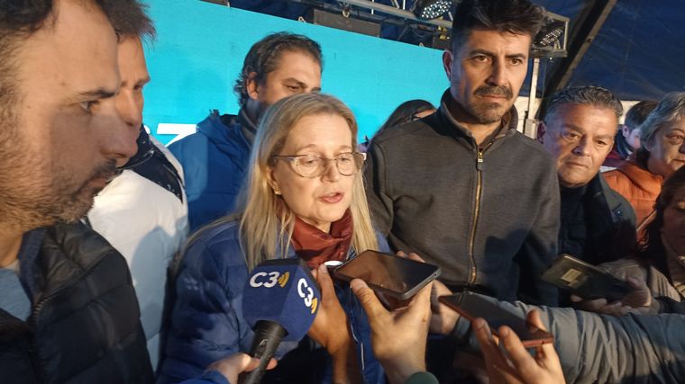 La candidata peronista, Adriana Nazario. Foto: Cadena 3.