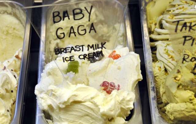 El helado expuesto en el local del barrio turístico Covent Garden, en Londres.