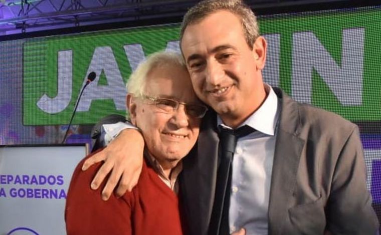 Eduardo y Pablo Javkin en 2015, cuando el entonces candidato ganó su interna.