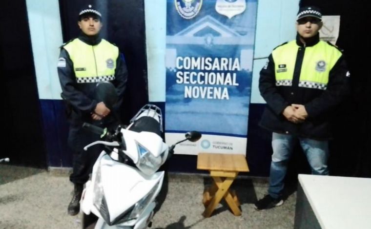 La Policía de Tucumán detuvo a la agresora e incautó su moto (Foto: Tucumán Digital).