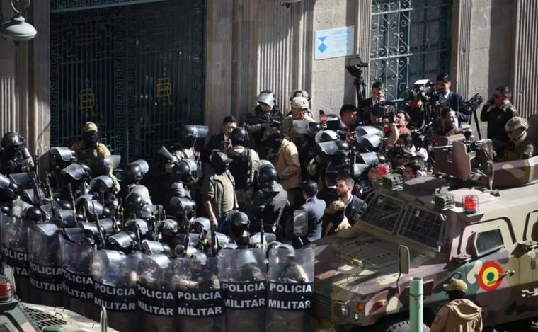 El Gobierno de Bolivia denuncia un intento de golpe de estado (Foto: Infobae).