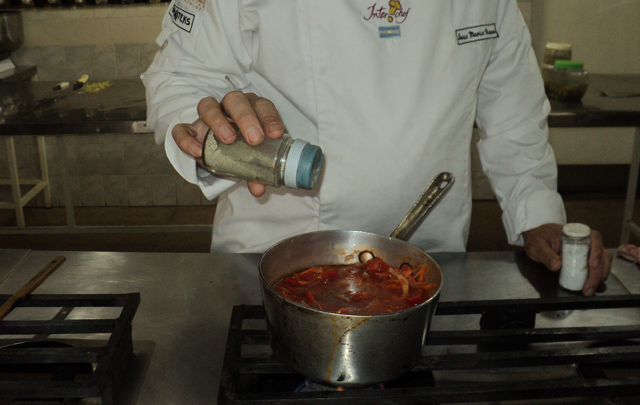 Matambre tiernizado a la napolitana