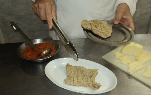 Matambre tiernizado a la napolitana