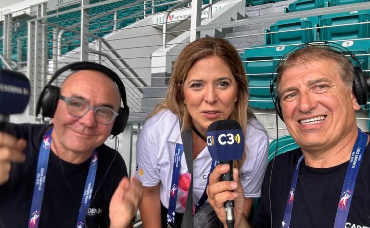 Marcelo Lamberti, Geo Monteagudo y Claudio Giglioni.