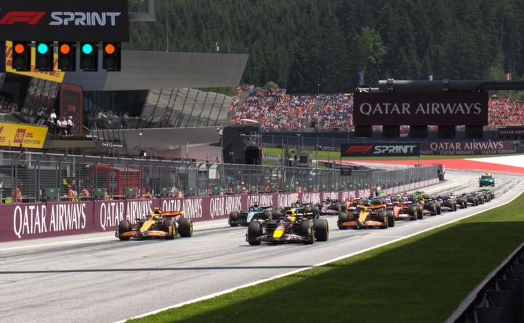 El Sprint tuvo que repetir el procedimiento de largada en Spielberg