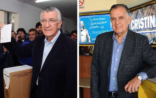 El gobernador José Luis Gioja y su hermano, el senador César Gioja.