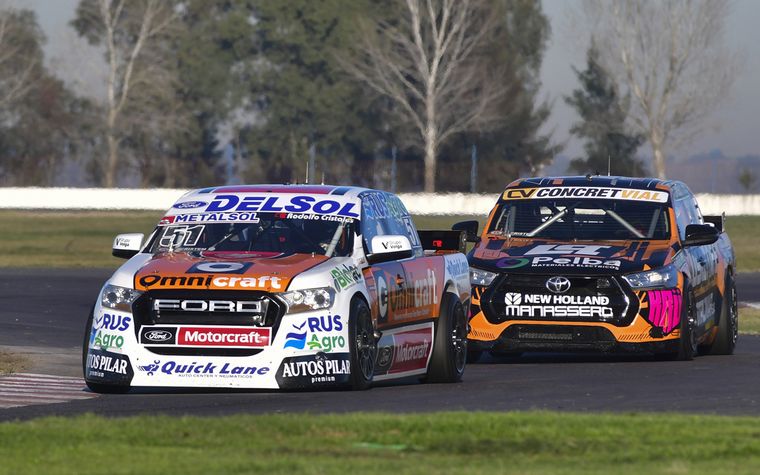 Gianini (Ford) doblegó a Rodriguez (Hilux) en la primera serie.