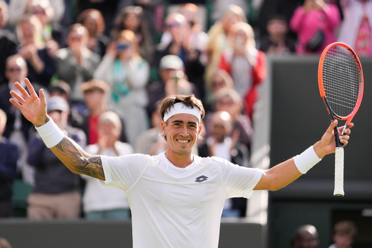 El festejo de Comesaña. (Foto: ESPN)