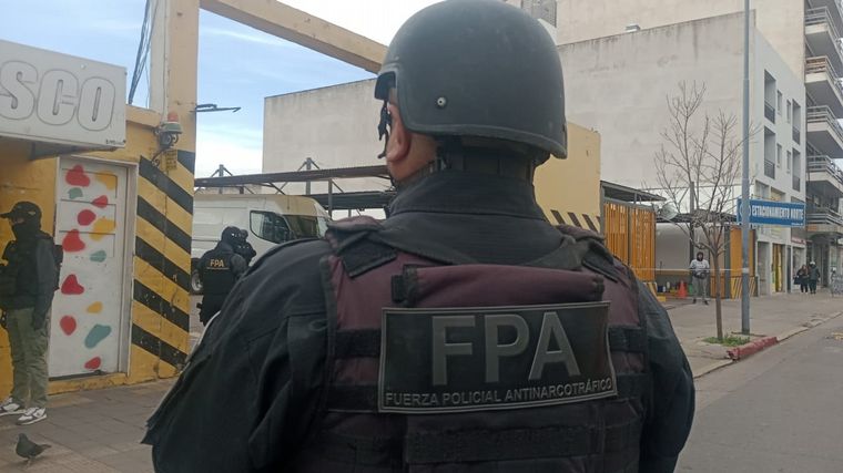 Operativo antinarcótico en el centro de Córdoba.