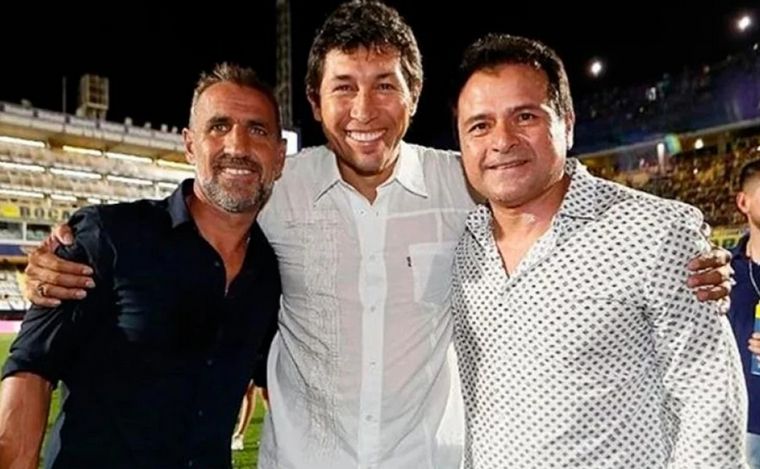 Raúl Cascini, Jorge Bermúdez y Marcelo Delgado.