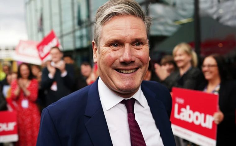 Keir Starmer, líder del partido laborista y próximo primer ministro de Reino Unido.