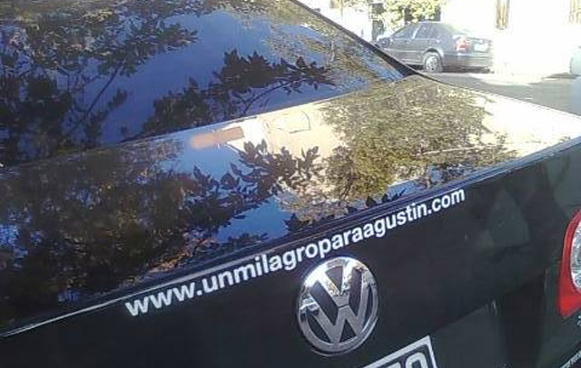 El flamante Volkswagen Vento que conduce Jorge Javier Bustos Fierro.