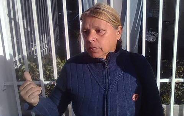 Anabel Martínez, madre de la mujer con que forcejeó Jorge Bustos Fierro.