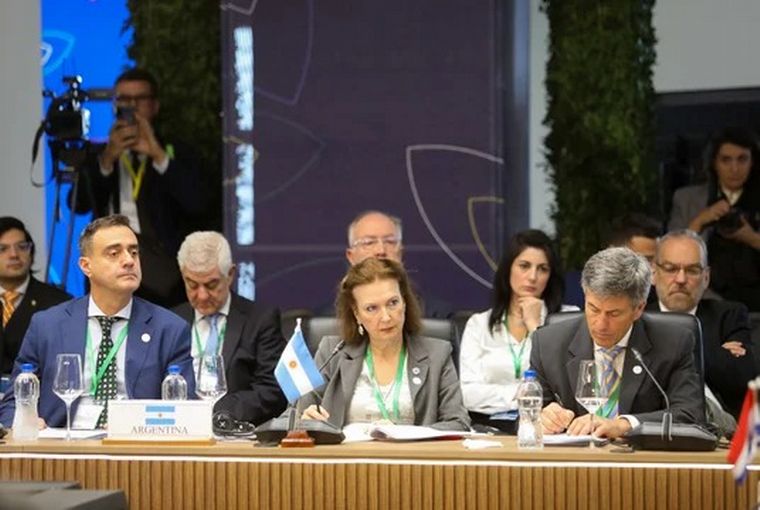 En el Mercosur, Mondino llamó a