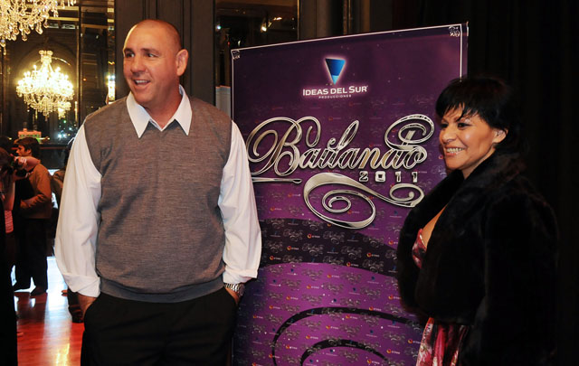 ''La Mole'' y ''La Negra'', en la sesión de fotos.