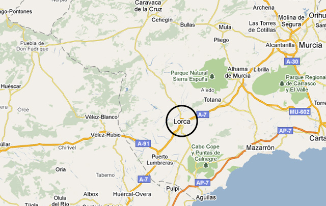 Lorca es la tercera ciudad en importancia de la región de Murcia.