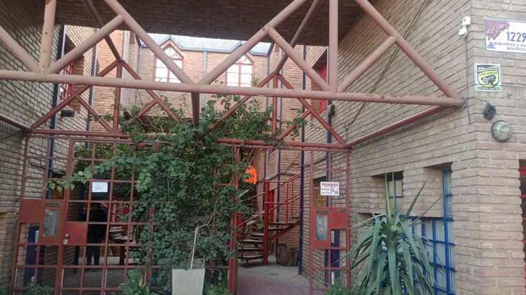 El lugar del hecho, en barrio Cofico