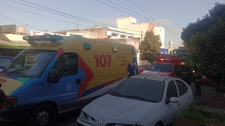 El lugar del hecho, en barrio Cofico