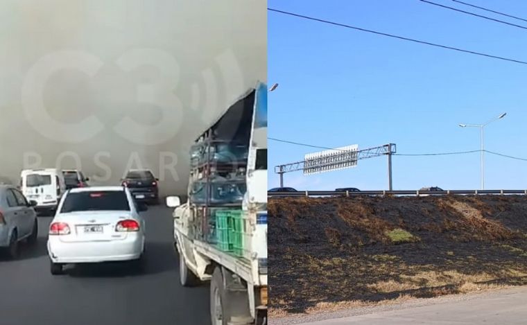 Cinco incendios de pastizales en pocas horas en Rosario: 