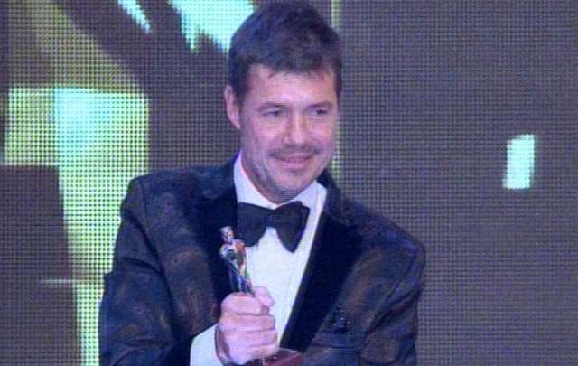 Marcelo Tinelli fue galardonado con el Martín Fierro de platino.