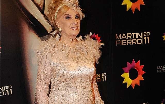 Mirtha Legrand en la entrega de los Martín Fierro 2010.