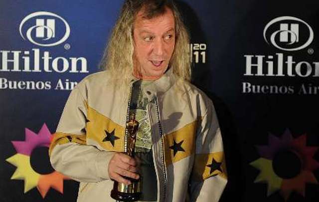 Diego Capusotto en la entrega de los Martín Fierro 2010.