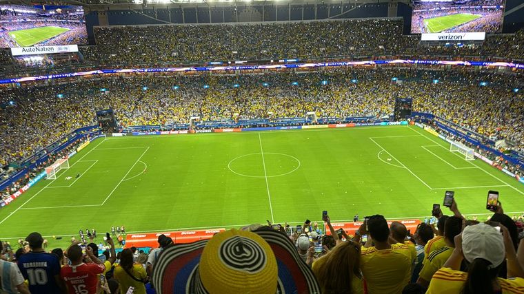El Hard Rock Stadium repleto en la final de la Copa América