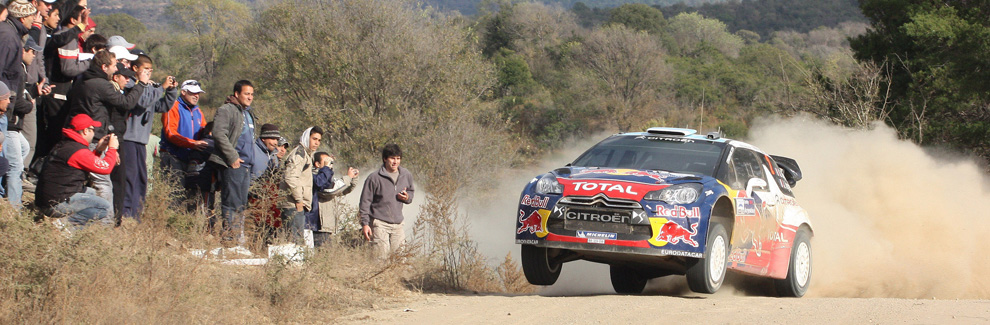 Sebastian Ogier en la etapa del Valle de Calamuchita