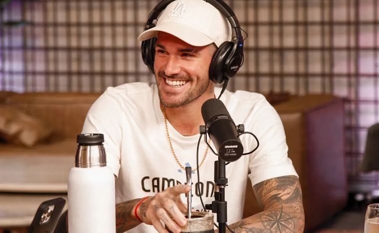 Rodrigo de Paul en Olga.