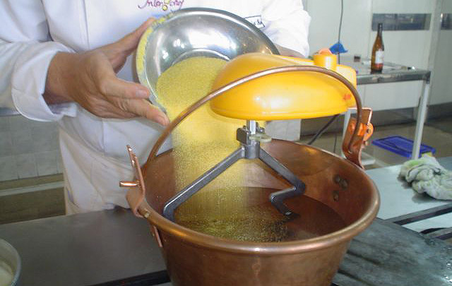 Paso a paso para la preparación de la polenta