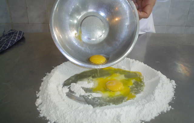 ''Rotolo'' de espinaca y ricota