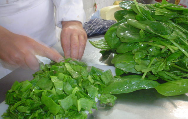 ''Rotolo'' de espinaca y ricota