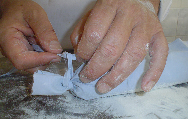 ''Rotolo'' de espinaca y ricota