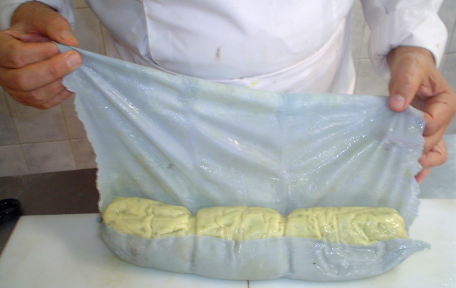 ''Rotolo'' de espinaca y ricota