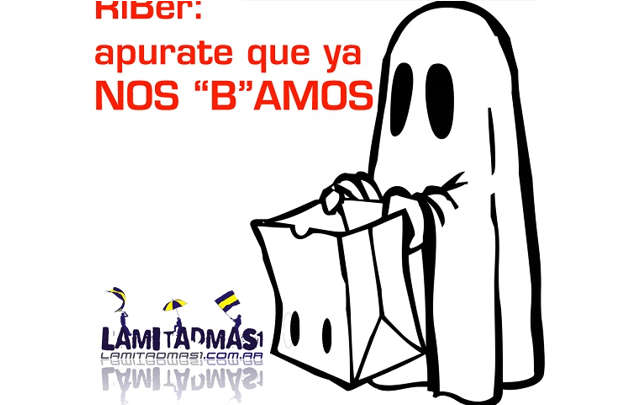 Las clásicas cargadas de los xeneizes para con su eterno rival.