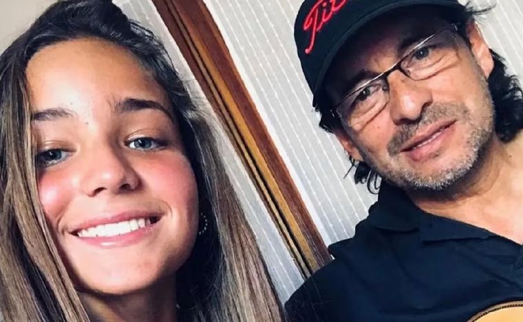 Catalina Gutiérrez junto a su papá, Marcelo. (Foto: redes)