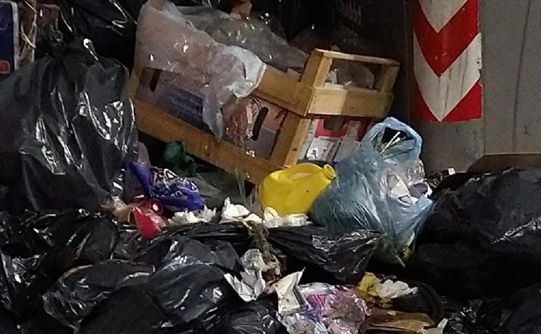 Basura en las calles porteñas.