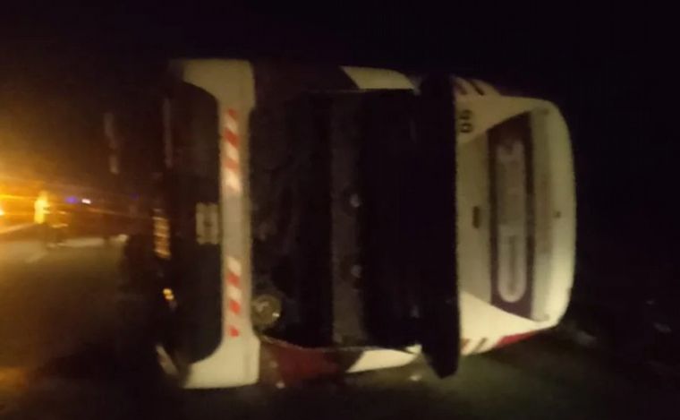 Así quedó el colectivo.