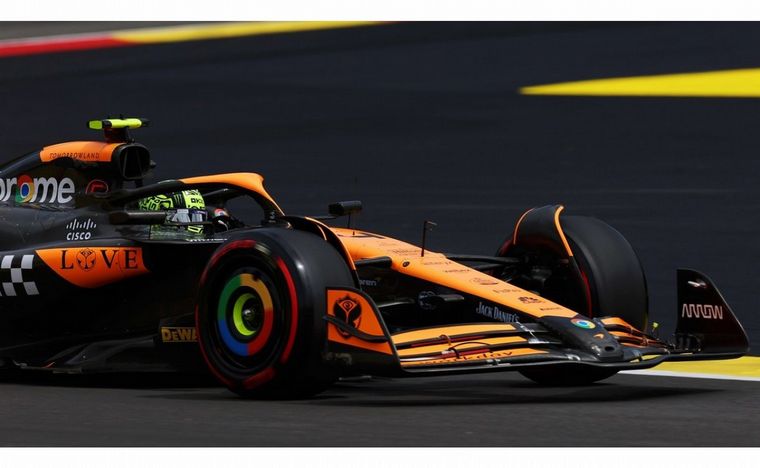 Norris fue el más rápido en las prácticas del viernes en Spa