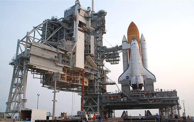 Todo listo para el despegue del Atlantis.