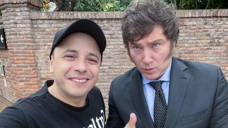 El Dipy y Javier Milei