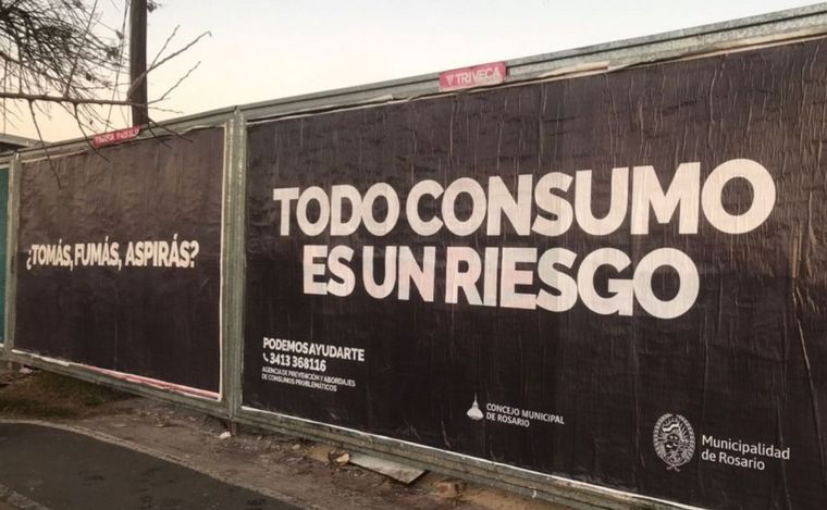 Muta el consumo de sustancias en Rosario y lanzan campaña de concientización.