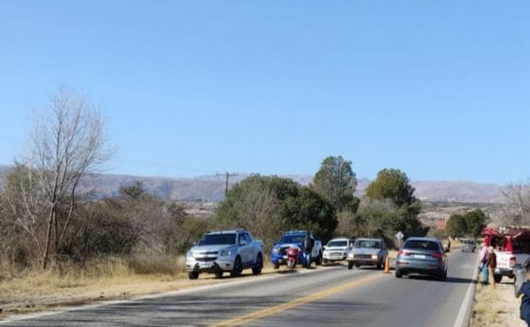 Choque fatal en Altas Cumbres. Foto: Policía de Córdoba.