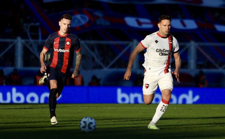 Newell's vs. San Lorenzo. Fecha 8. Copa de la Liga Profesional 2024.