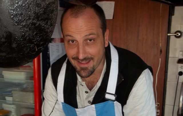 Juan Pablo Viola (Izq.), en La Guarida Hotel Gourmet.