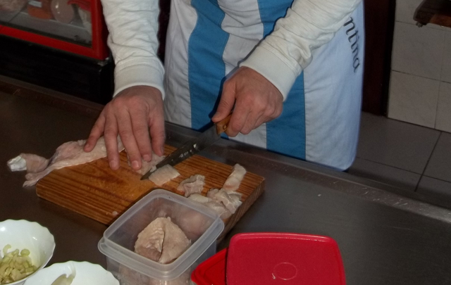 Juan Pablo Viola (Izq.), en La Guarida Hotel Gourmet.