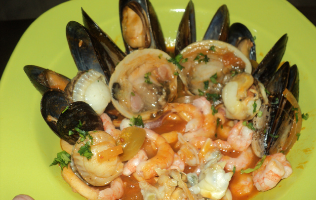 Cazuela de mariscos