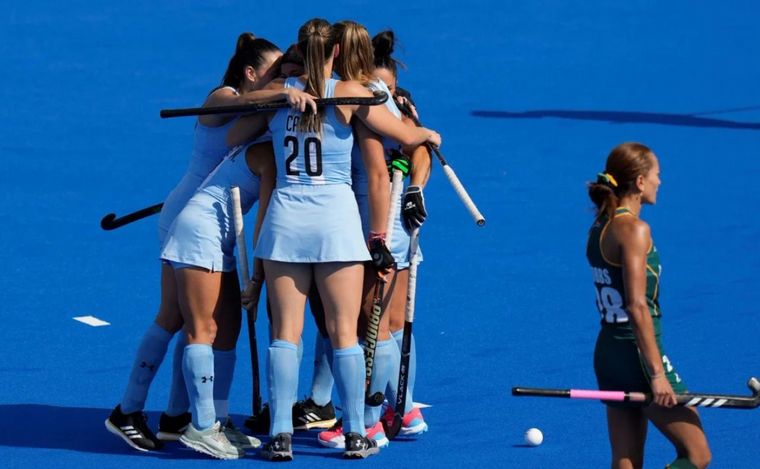 Las Leonas vencieron a Sudáfrica en los Juegos Olímpicos. 