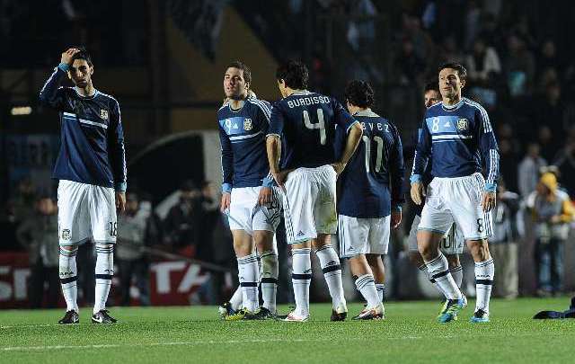 El dolor de los jugadores argentinos por una nueva frustración.