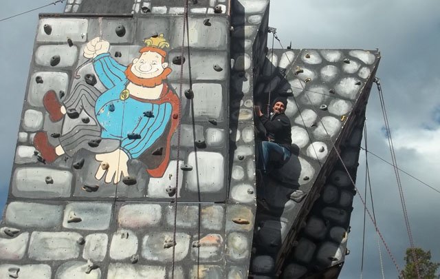 Palestra en el Peñón del Aguila.